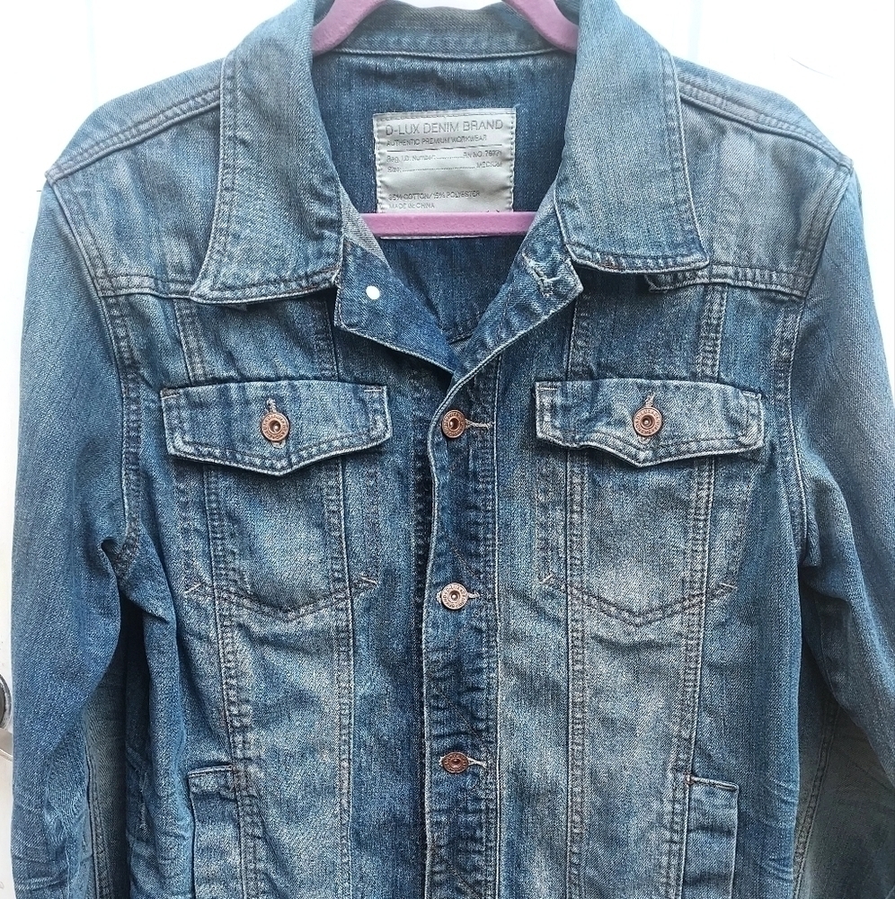 D-Lux Denim Brand Womens Jean Jacket Size Medium